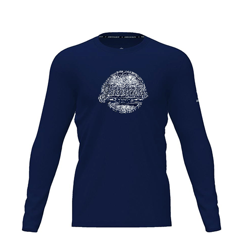 [CUS-DRIF-TEES-PER-CNK-LSL-NVY-YXS-LOGO1] Dri Fit Performance T-Shirt (Youth XS, Navy, Logo 1, Long Sleeve)