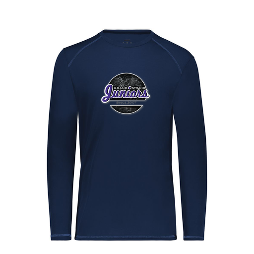 [6845.065.S-LOGO1] Men's SoftTouch Long Sleeve (Adult S, Navy, Logo 1)