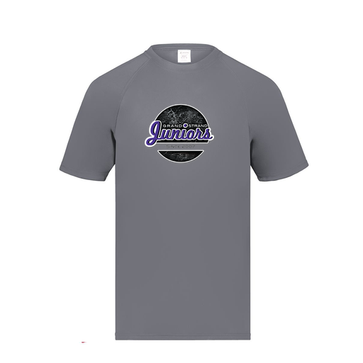 [2791.059.S-LOGO1] Youth Smooth Sport T-Shirt (Youth S, Gray, Logo 1)