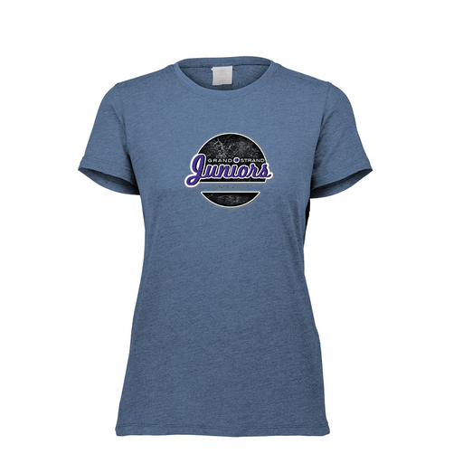 [FTSCUBNV-FAXS-LOGO1] Decker Women's Tri-Blend T-Shirt - Short Sleeve (Female Adult XS, Navy, Logo 1)