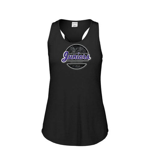 [FT0TUBBK-FAS-LOGO1] Ladies Tri Blend Tank Top (Female Adult S, Black, Logo 1)