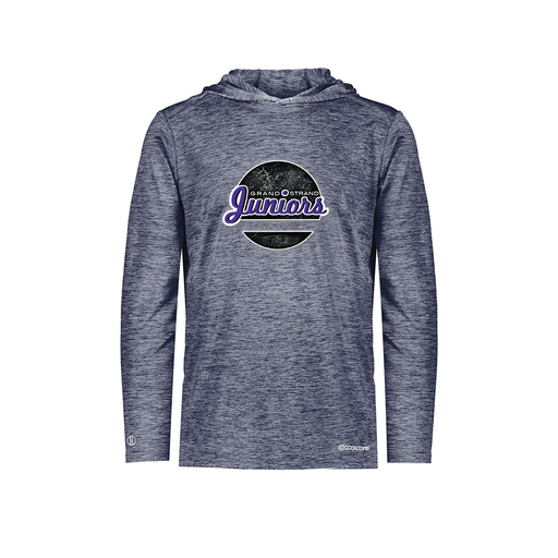 [FOLHCGNV-AS-LOGO1] Decker Men's Charge Hoodie (Adult S, Navy, Logo 1)