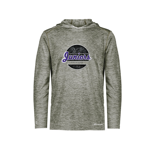 [FOLHCGGY-AS-LOGO1] Decker Men's Charge Hoodie (Adult S, Gray, Logo 1)