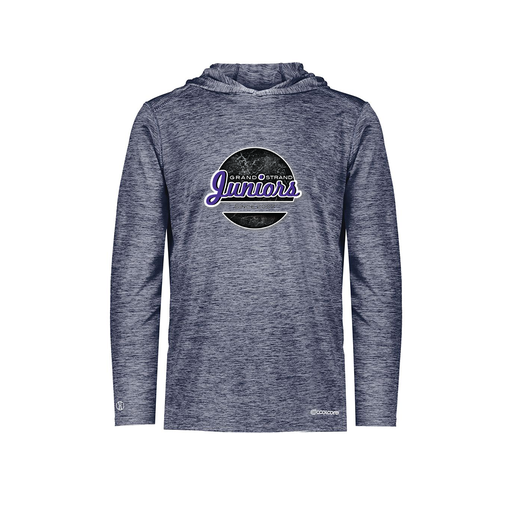 [FOLHCGNV-YS-LOGO1] Decker Youth Charge Hoodie (Youth S, Navy, Logo 1)