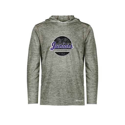 [FOLHCGGY-YS-LOGO1] Decker Youth Charge Hoodie (Youth S, Gray, Logo 1)