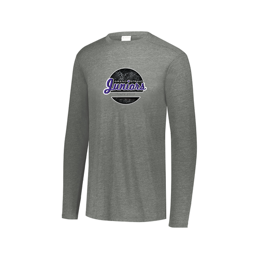 [FTLCUBGY-AXS-LOGO1] Decker Men's Tri-Blend T-Shirt - Long Sleeve (Adult XS, Gray, Logo 1)
