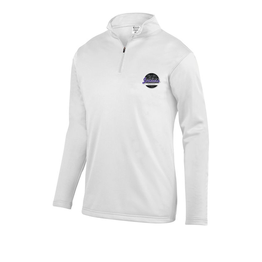 [FOLQFFWH-AS-LOGO1] Decker Men's FlexFleece 1/4 Zip (Adult S, White, Logo 1)