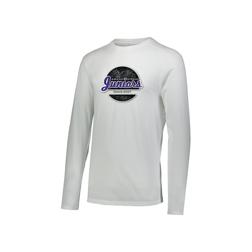 [FTLCUBWH-YS-LOGO1] Youth LS Ultra-blend T-Shirt (Youth S, White, Logo 1)