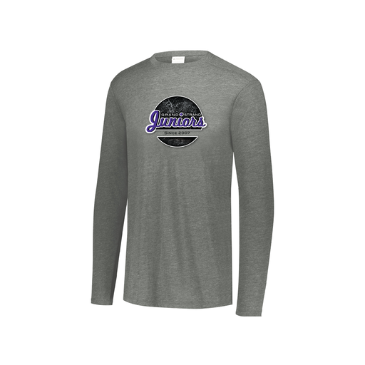 [3076.013.S-LOGO1] Youth LS Ultra-blend T-Shirt (Youth S, Gray, Logo 1)